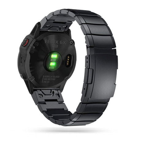 Universal Garmin 26mm QuickFit Tech-Protect Stropp i Rustfritt Stål - Svart