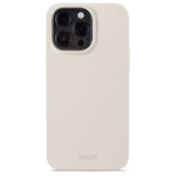 Holdit iPhone 15 Pro Max Soft Touch Silikone Cover - Light Beige