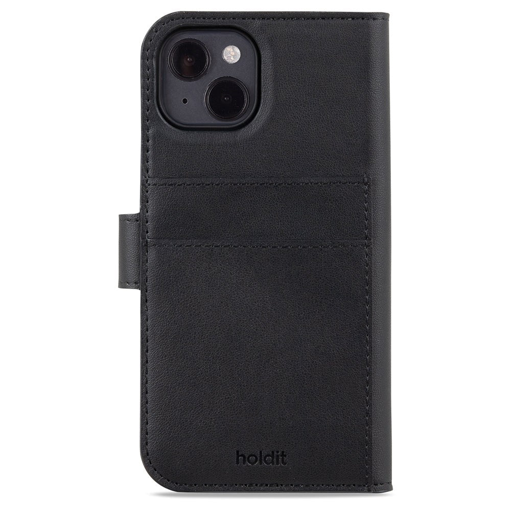 Holdit iPhone 15 Wallet Case Magnet Plus - Flip Deksel - Black