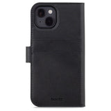 Holdit iPhone 15 Wallet Case Magnet Plus - Flip Deksel - Black