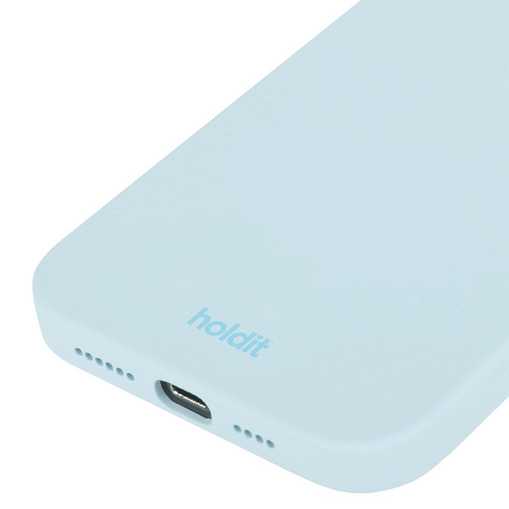 Holdit iPhone 14 / 13 Soft Touch Silikon Deksel - Mineral Blue