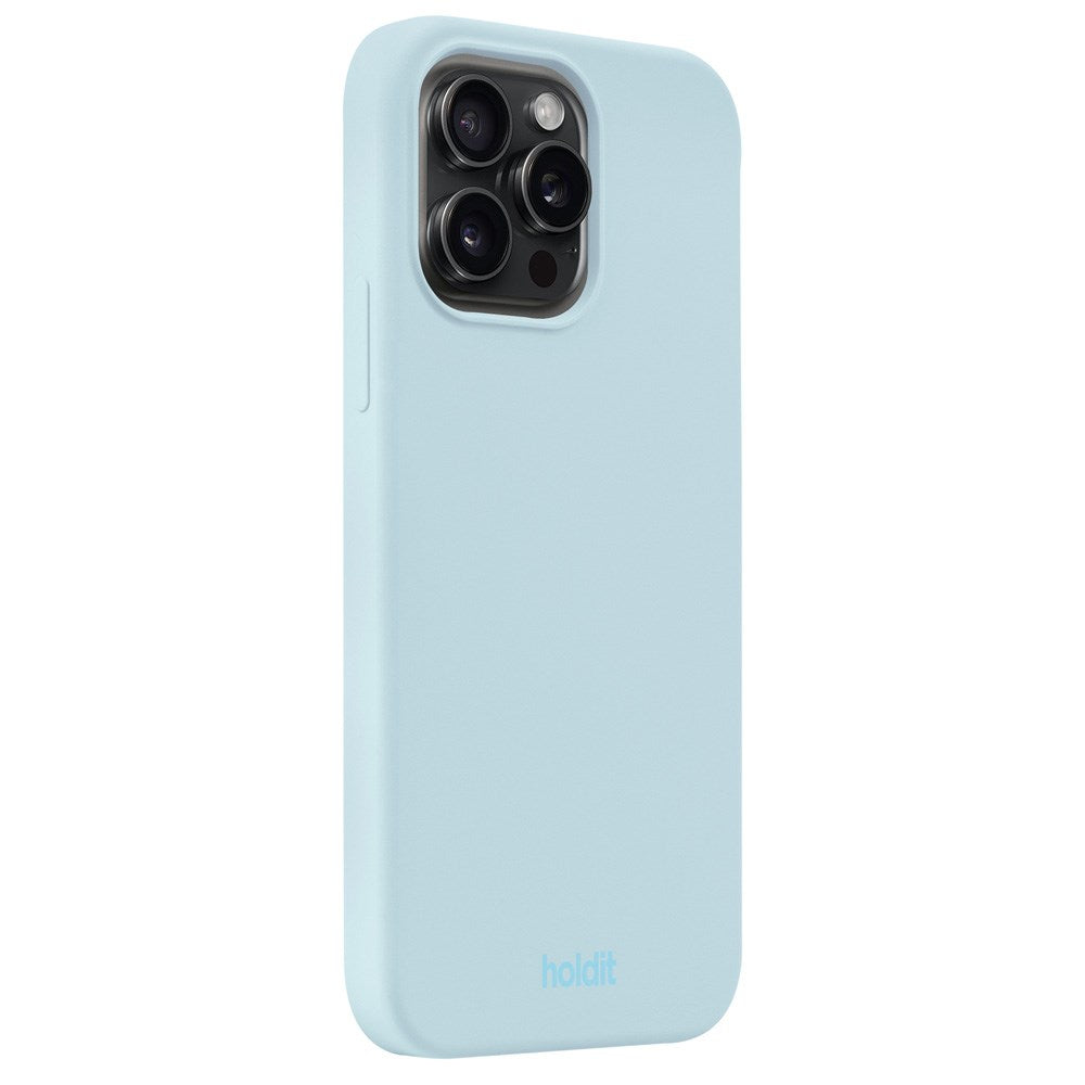 Holdit iPhone 14 Pro Max Soft Touch Silikon Deksel - Mineral Blue