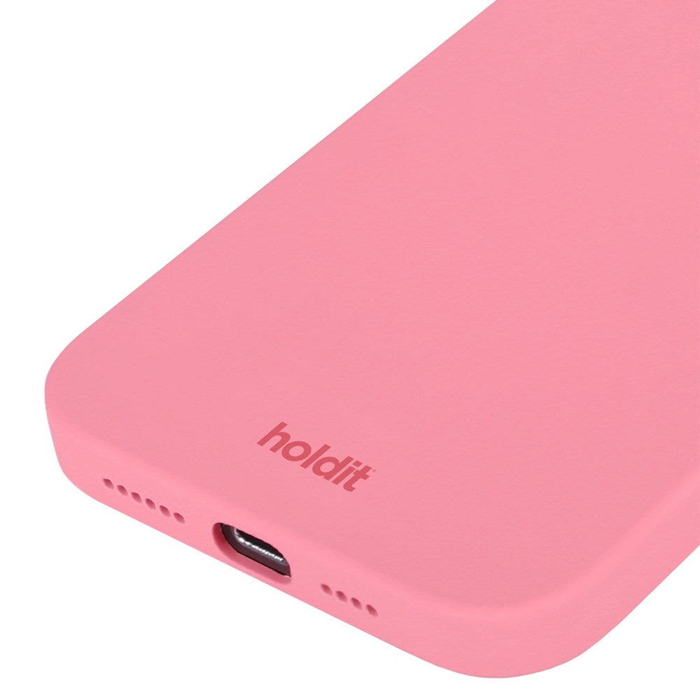 Holdit iPhone 12 / 12 Pro Soft Touch Silikon Deksel - Rouge Pink