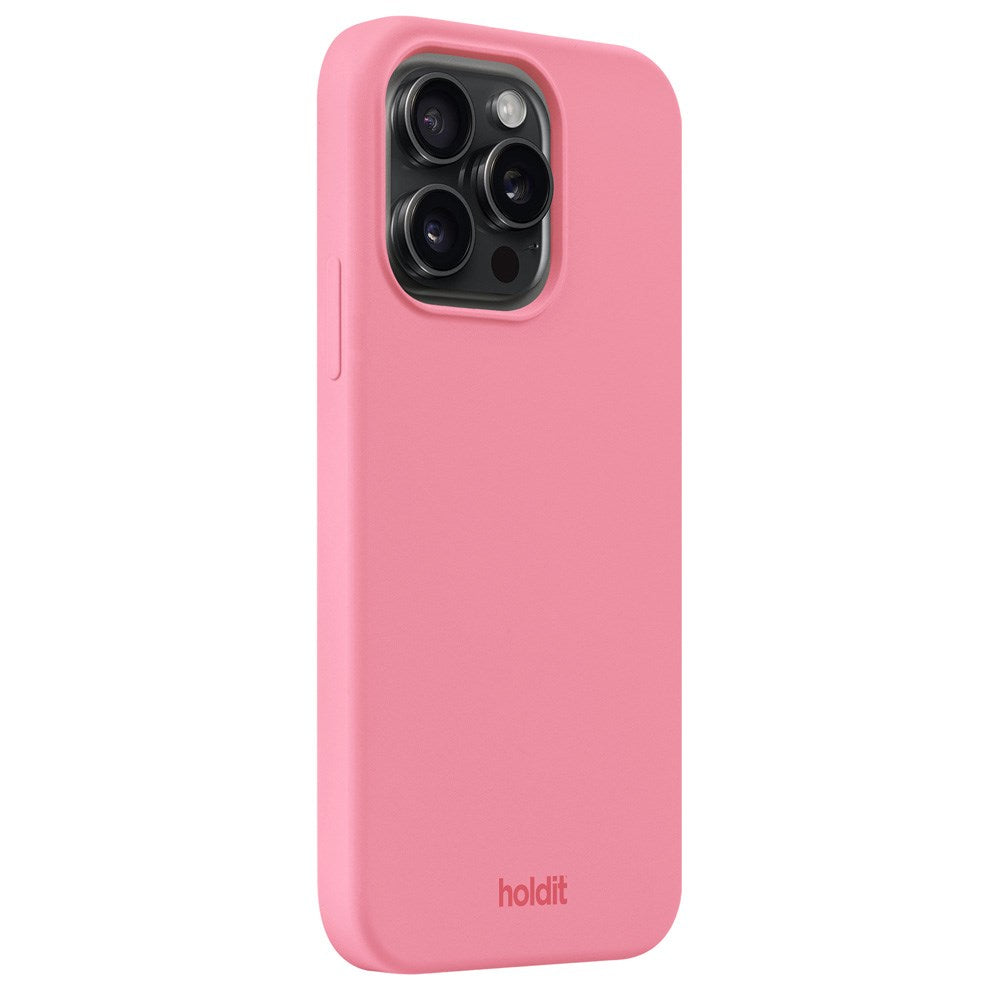 Holdit iPhone 14 Pro Soft Touch Silikon Deksel - Rouge Pink