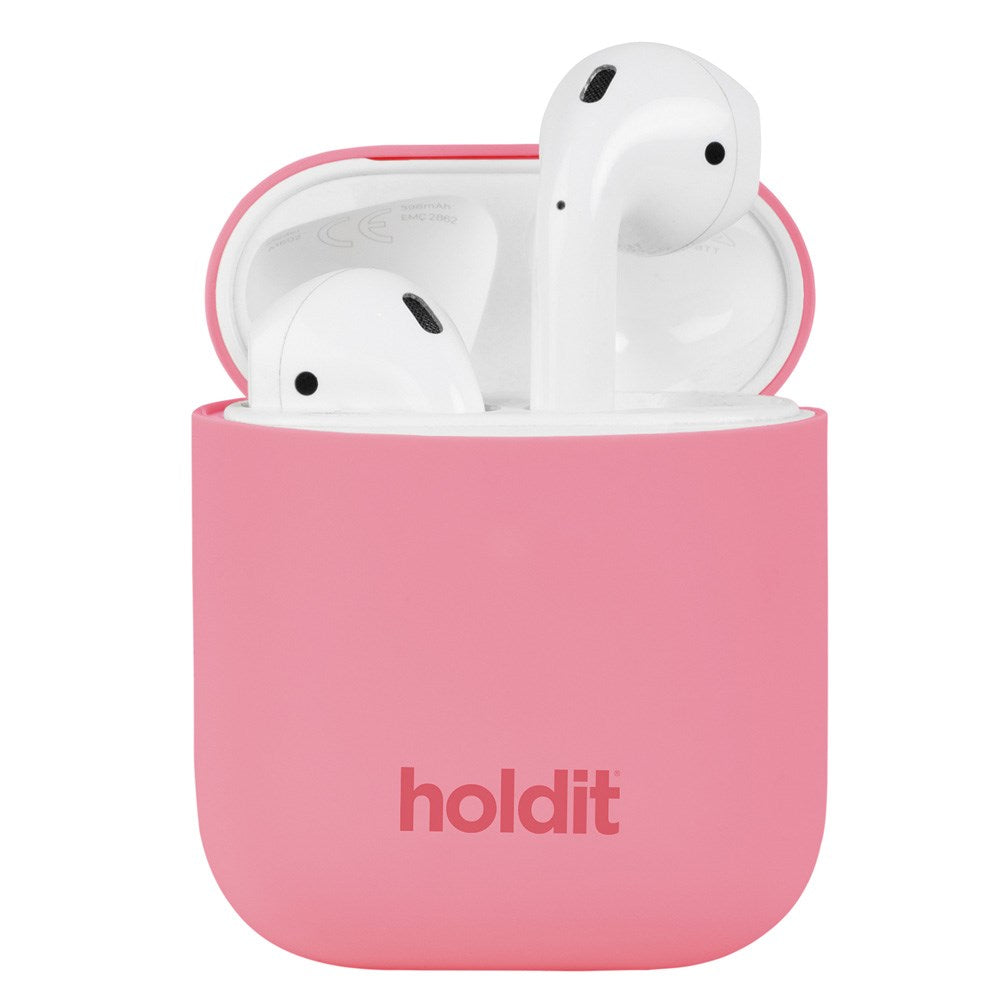 Holdit Nygård Silikondeksel Til Apple AirPods (1 & 2. gen.) - Rouge Pink