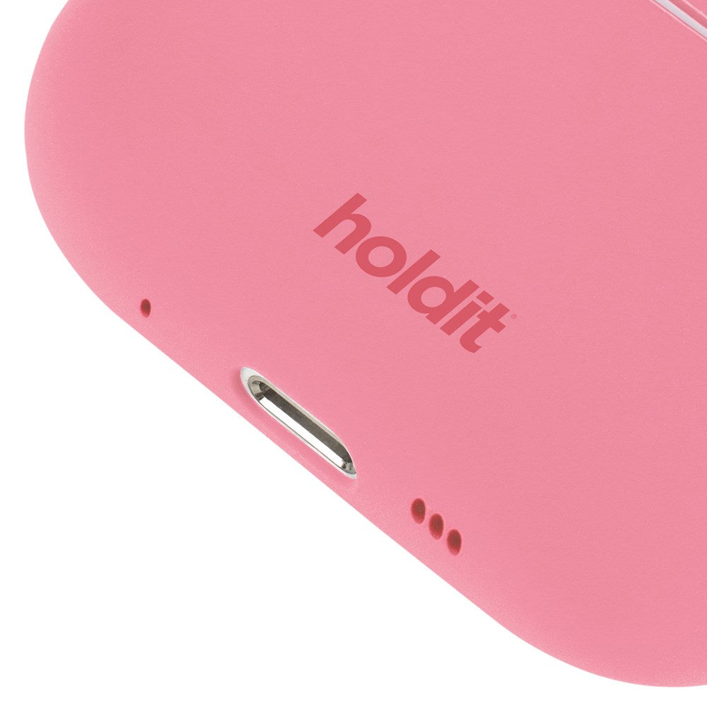 Holdit Silikondeksel Til AirPods Pro 2 / Pro - Rouge Pink