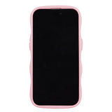 Holdit iPhone 12 / 12 Pro Wavy Deksel - Pink / Transparent