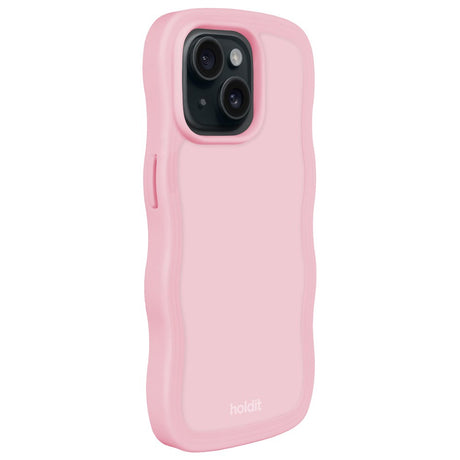 Holdit iPhone 15 / 14 / 13 Wavy Deksel - Pink