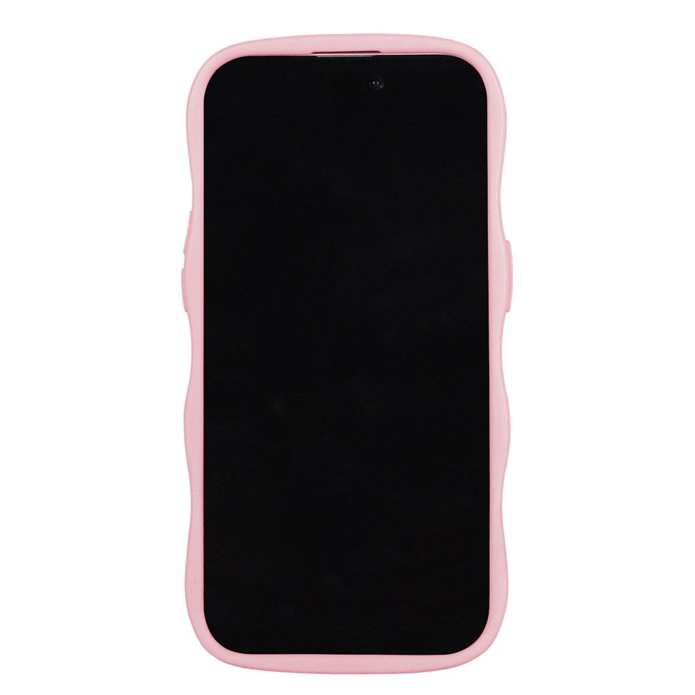 Holdit iPhone 14 Pro Wavy Deksel - Pink