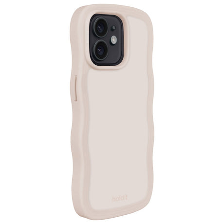 Holdit iPhone 12 / 12 Pro Wavy Deksel - Light Beige