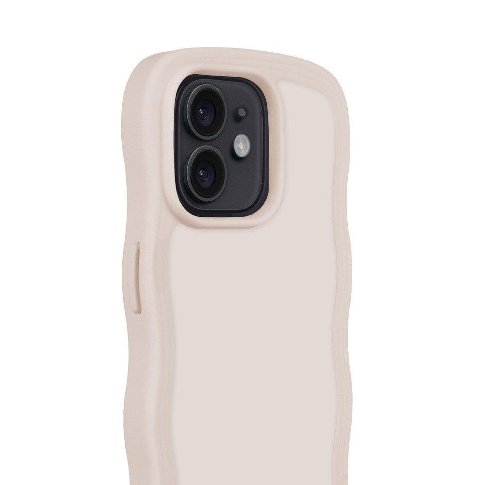 Holdit iPhone 12 / 12 Pro Wavy Deksel - Light Beige