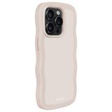 Holdit iPhone 14 Pro Wavy Deksel - Light Beige