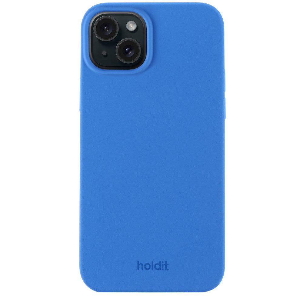 Holdit iPhone 15 Soft Touch Silikon Deksel - Sky Blue