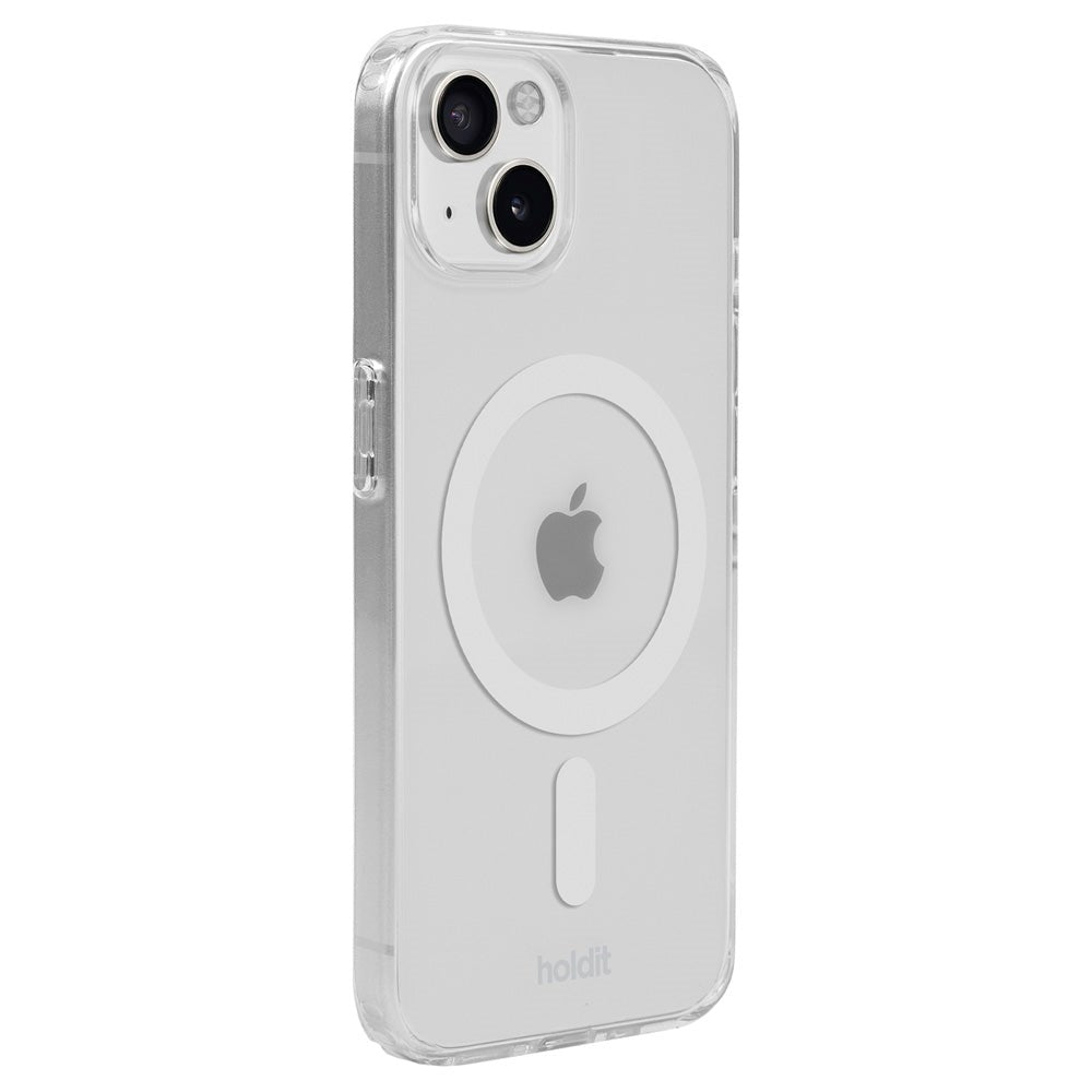 Holdit iPhone 15 / 14 / 13 MagSafe Deksel - Transparent / White