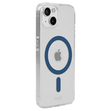 Holdit iPhone 15 / 14 / 13 MagSafe Deksel - Transparent / Denim Blue