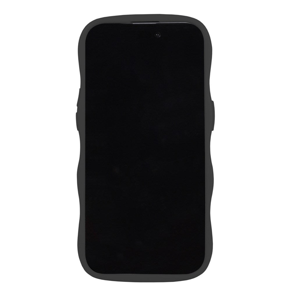 Holdit iPhone 12 / 12 Pro Wavy Deksel - Black / Mirror