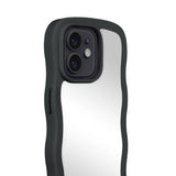 Holdit iPhone 12 / 12 Pro Wavy Deksel - Black / Mirror