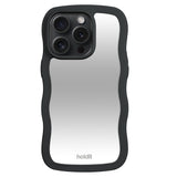 Holdit iPhone 15 Pro Max Wavy Deksel - Black / Mirror