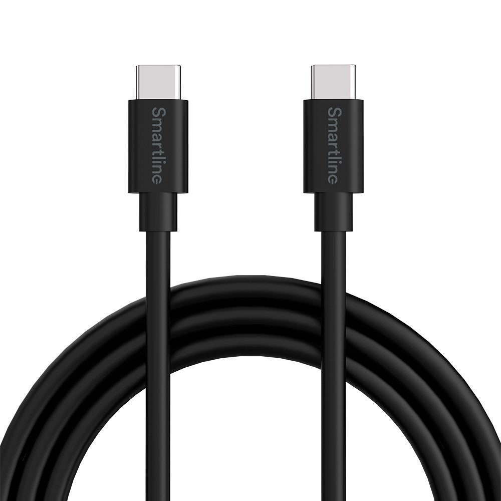 Smartline USB-C til USB-C-Kabel (3A/60W) - 3 m - Svart