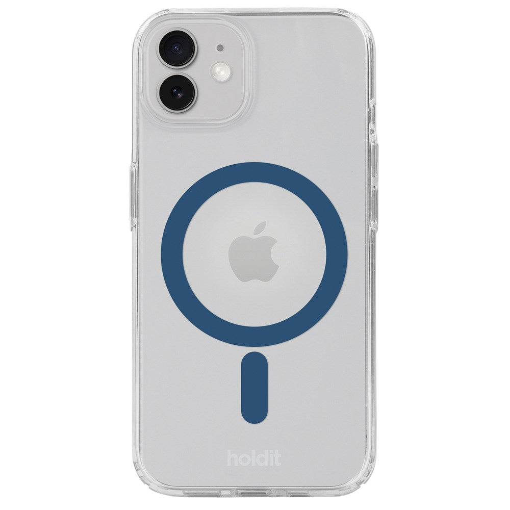 Holdit iPhone 12 / 12 Pro MagSafe Deksel - Transparent / Denim Blue