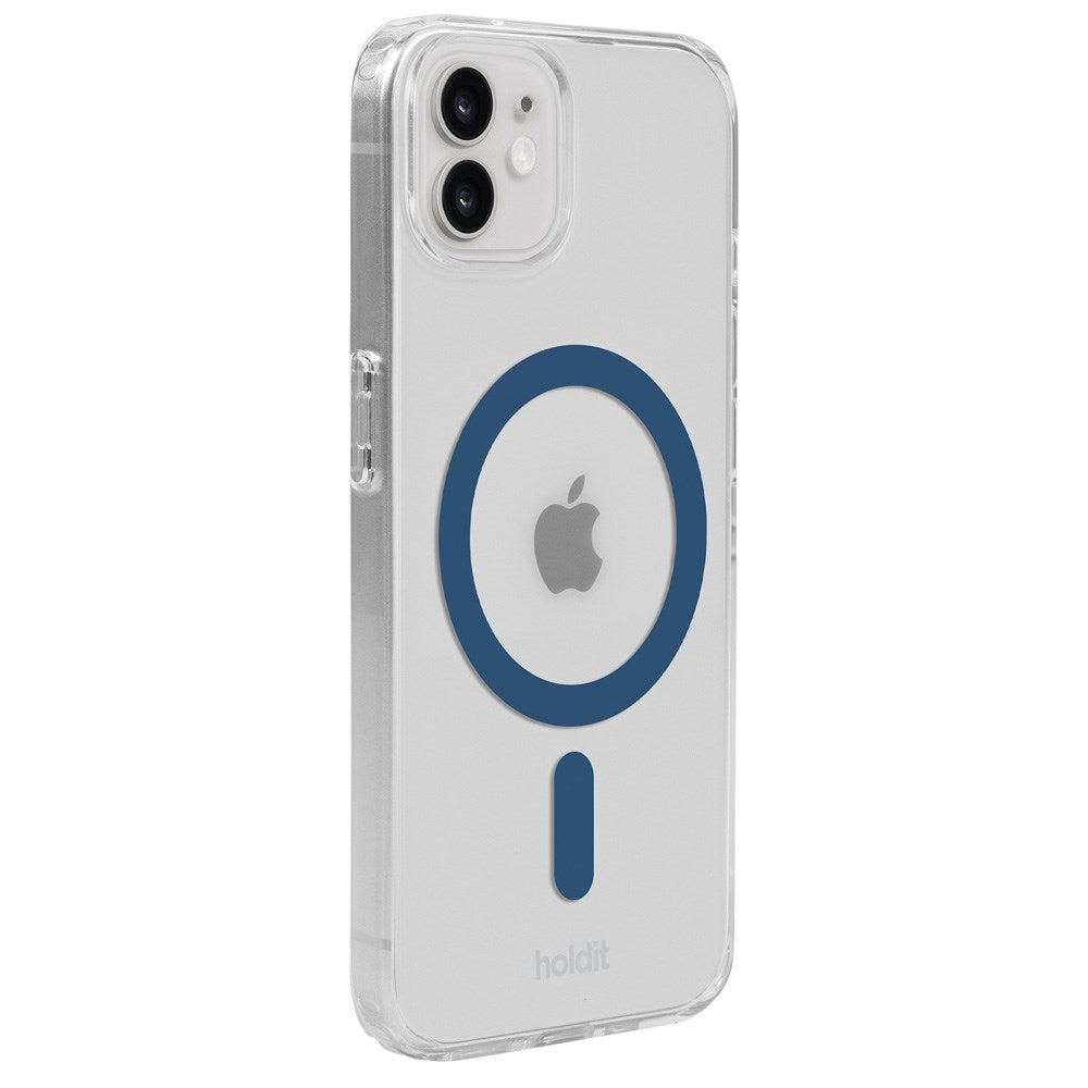 Holdit iPhone 12 / 12 Pro MagSafe Deksel - Transparent / Denim Blue