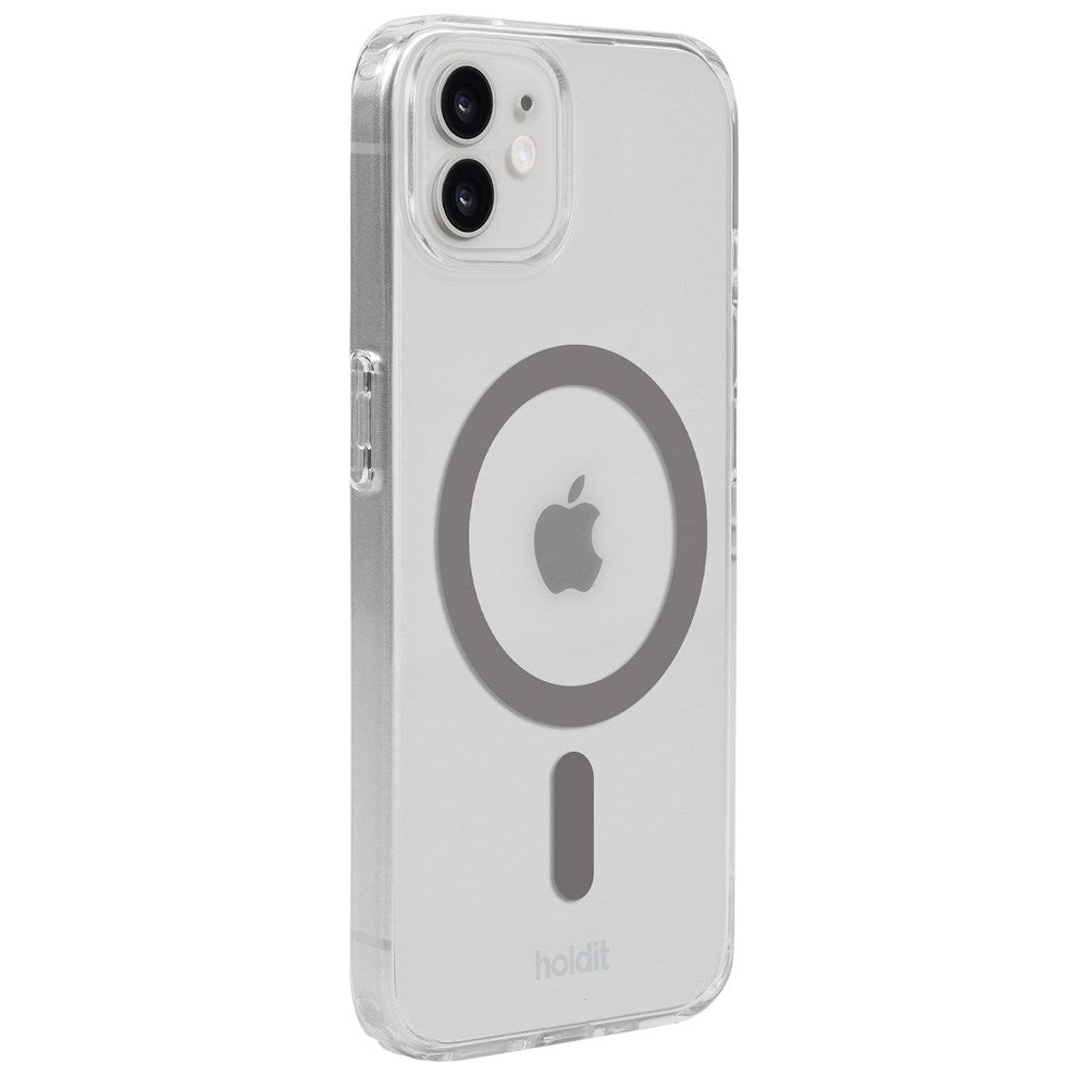 Holdit iPhone 12 / 12 Pro MagSafe Deksel - Transparent / Space Grey