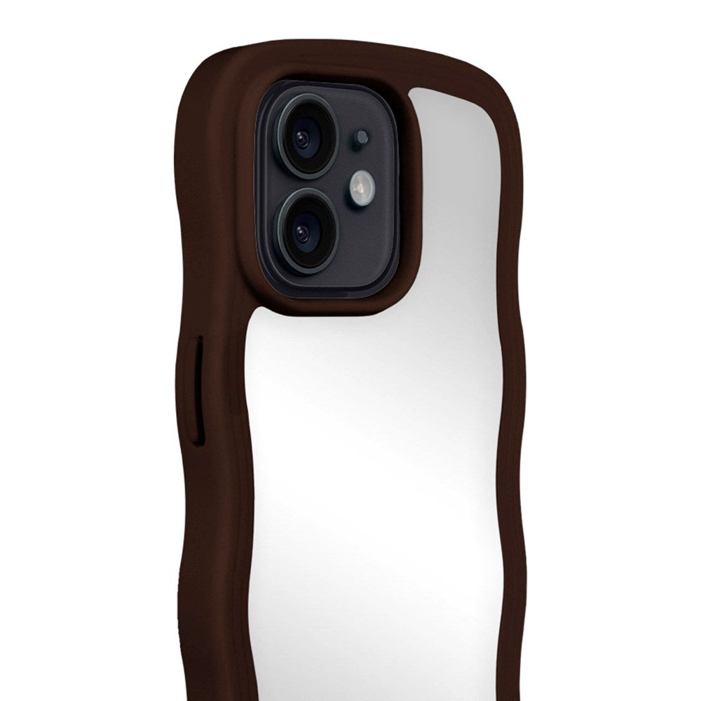 Holdit iPhone 12 / 12  Pro Wavy Deksel - Chocolate / Mirror