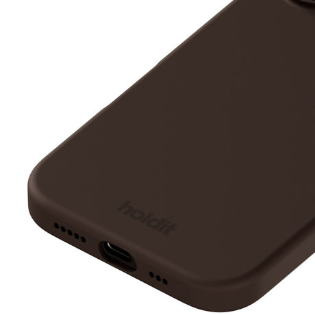 Holdit iPhone 16 Soft Touch Silikon Deksel - Chocolate