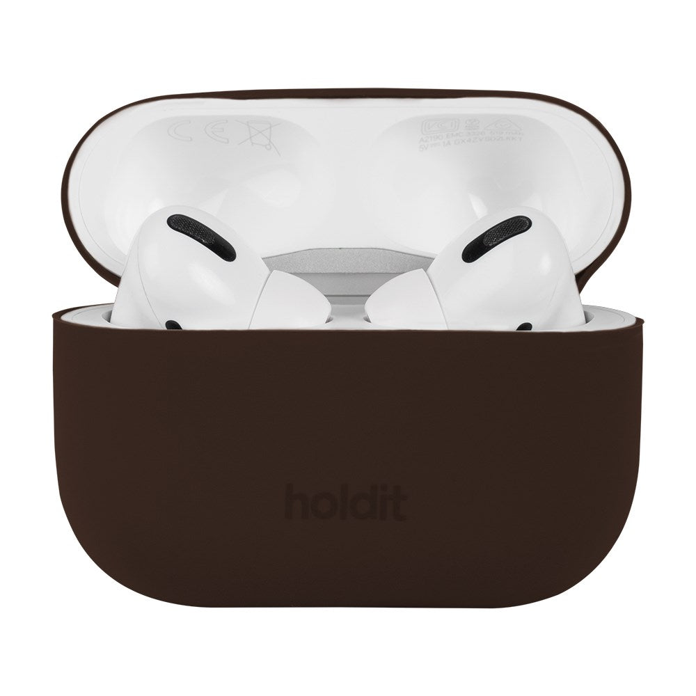 Holdit Nygård Silikondeksel Til AirPods Pro - Chocolate