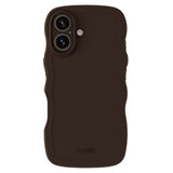 Holdit iPhone 16 Wavy Deksel - Chocolate