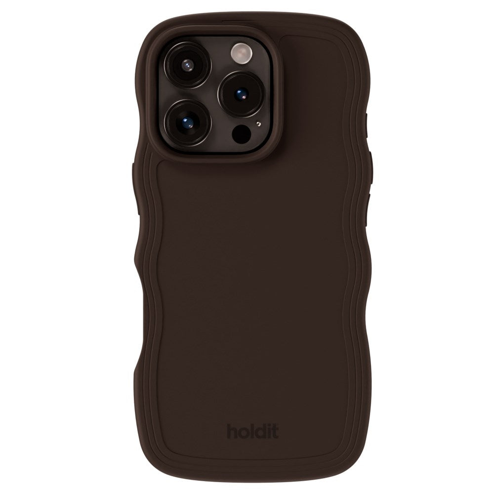 Holdit iPhone 16 Pro Wavy Deksel - Chocolate