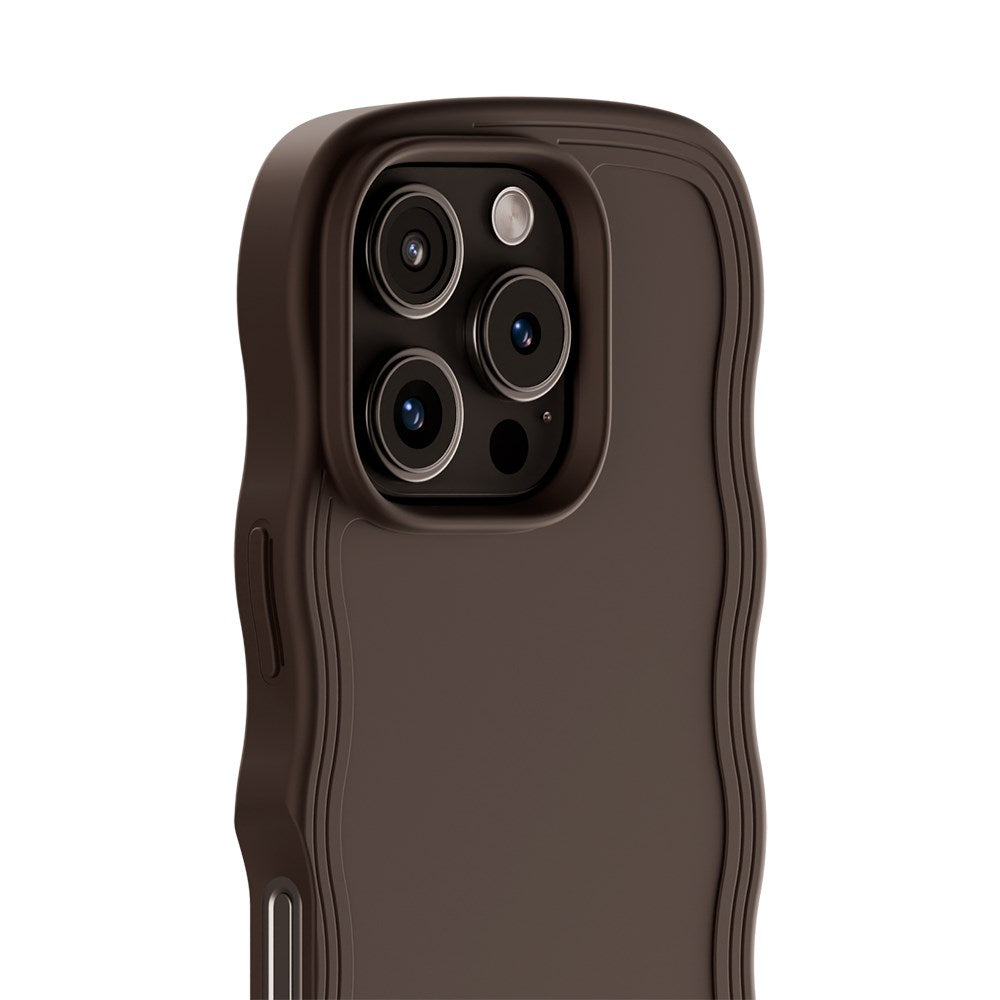 Holdit iPhone 16 Pro Wavy Deksel - Chocolate