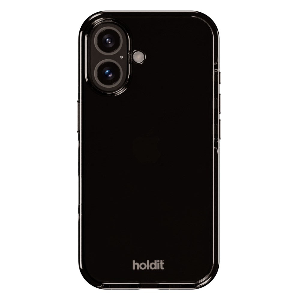 Holdit iPhone 16 Seethru Deksel - Black