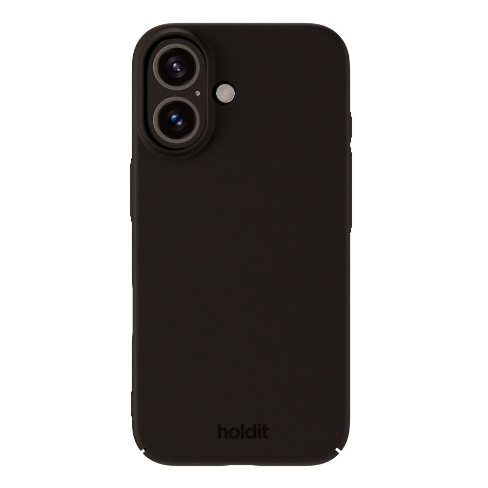 Holdit iPhone 16 Slim Plast Deksel - Black