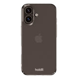 Holdit iPhone 16 Slim Plast Deksel - Transparent