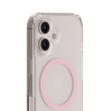 Holdit iPhone 16 MagSafe Deksel - Transparent / Pink