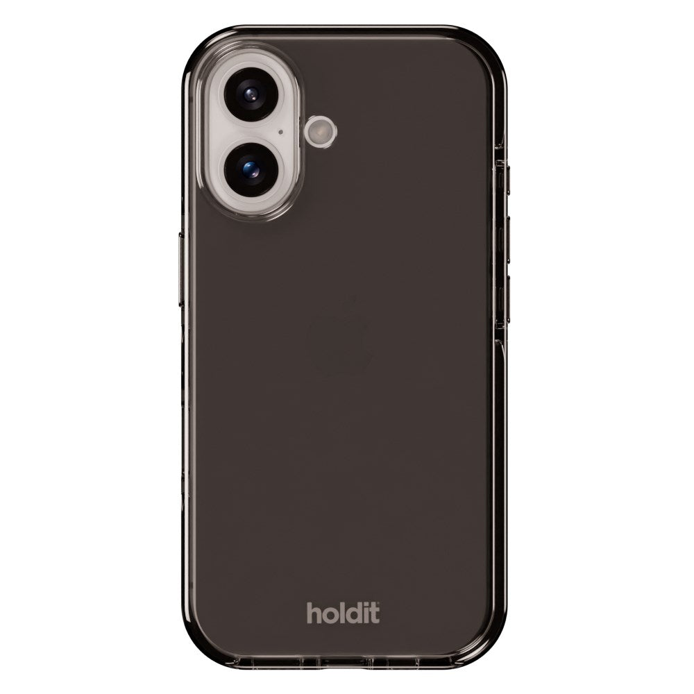 Holdit iPhone 16 Plus Seethru Deksel - Black