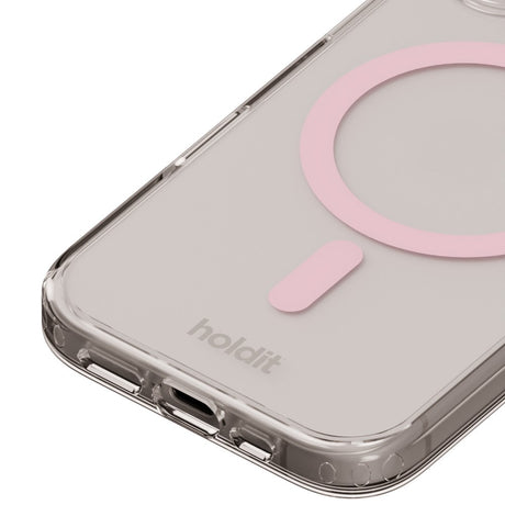 Holdit iPhone 16 Plus MagSafe Deksel - Transparent / Pink