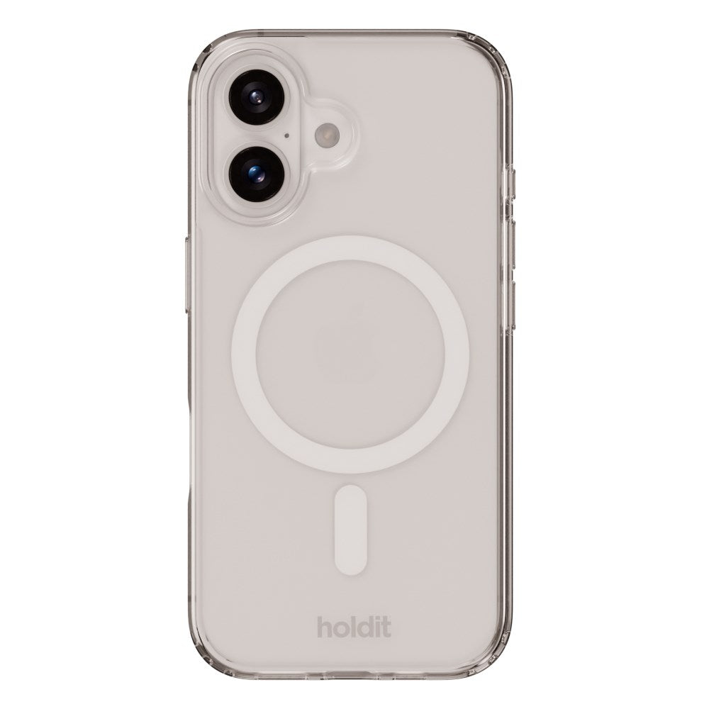 Holdit iPhone 16 Plus MagSafe Deksel - Transparent / White