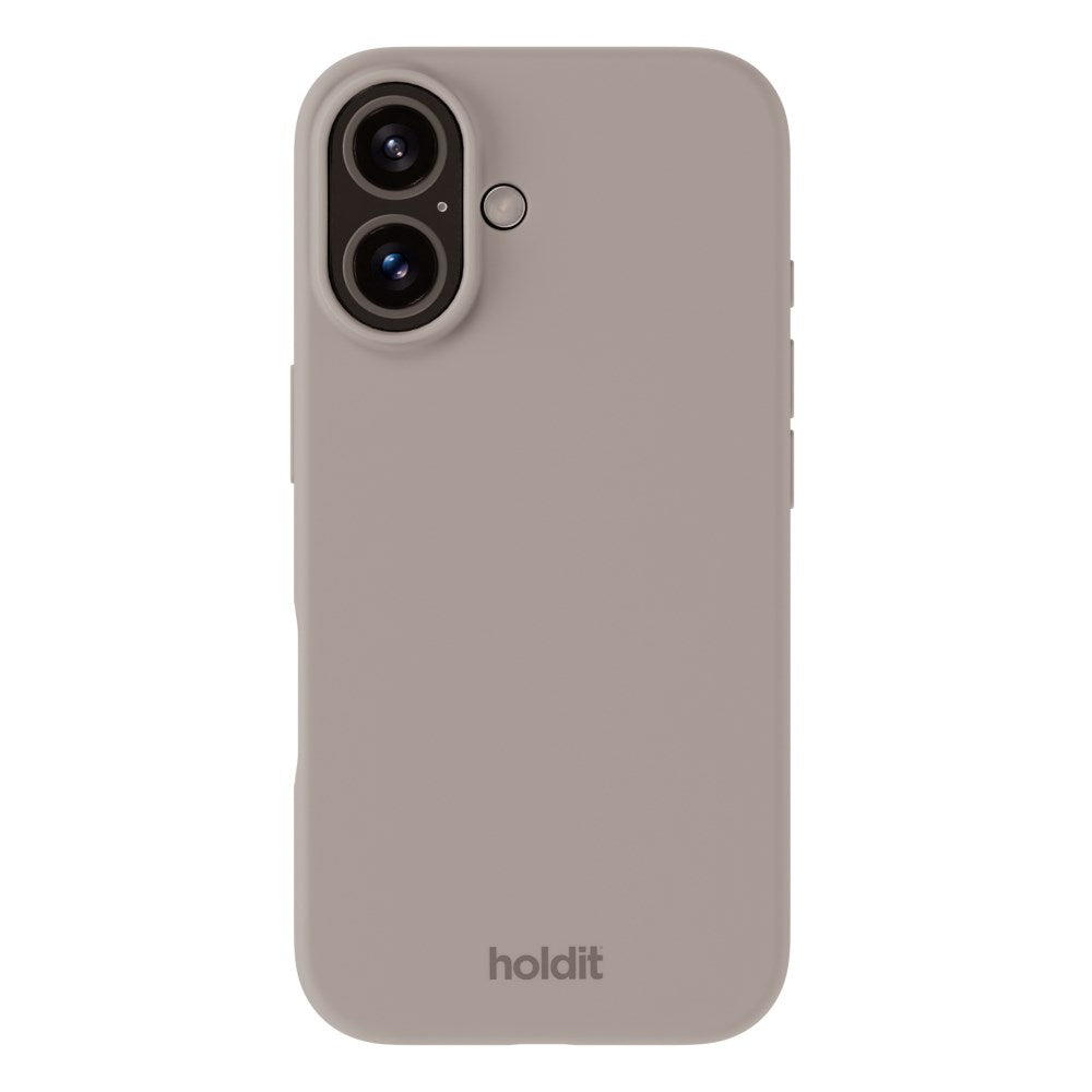 Holdit iPhone 16 Soft Touch Silikon Deksel - Taupe