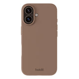 Holdit iPhone 16 Soft Touch Silikon Deksel - Mocha Brown