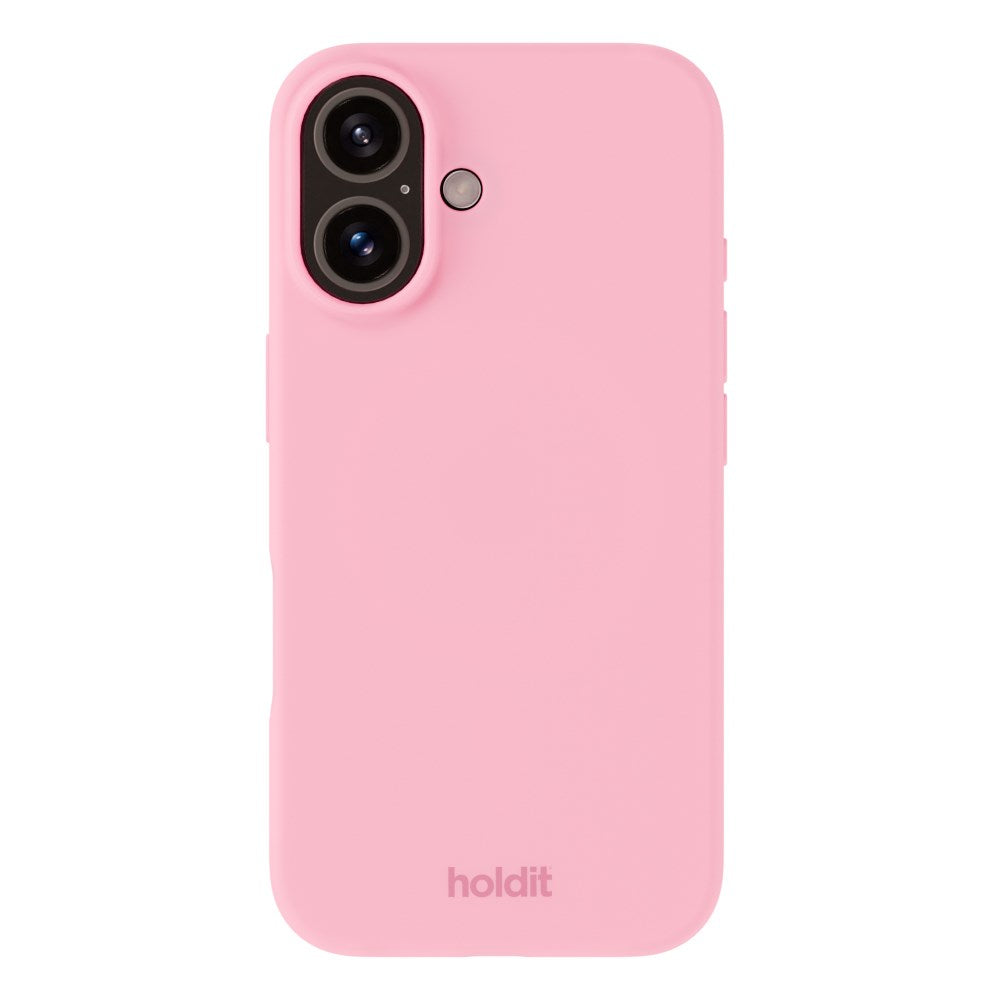 Holdit iPhone 16 Soft Touch Silikon Deksel - Pink