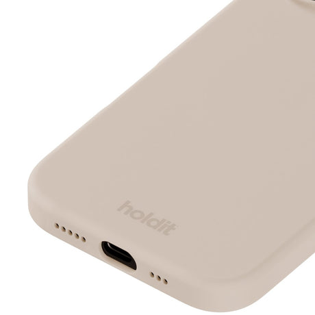 Holdit iPhone 16 Soft Touch Silikon Deksel - Light Beige