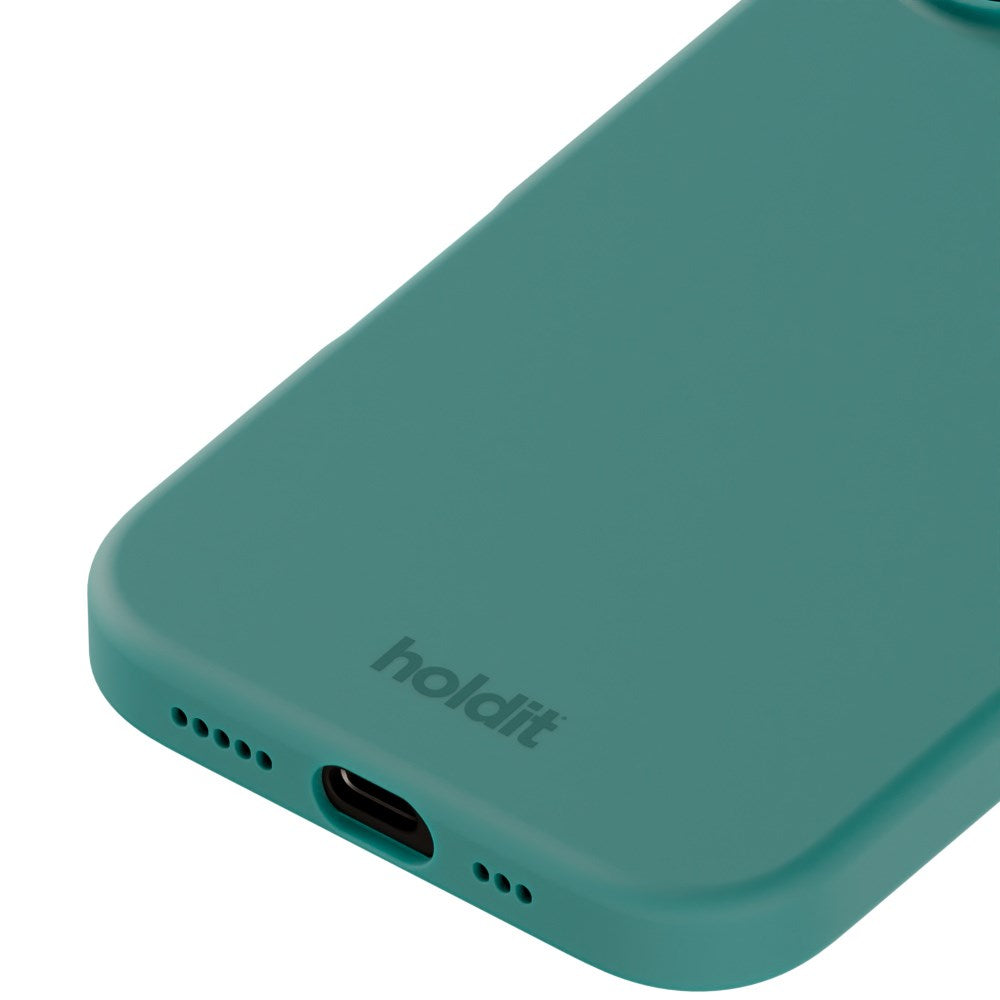 Holdit iPhone 16 Soft Touch Silikon Deksel - Moss Green