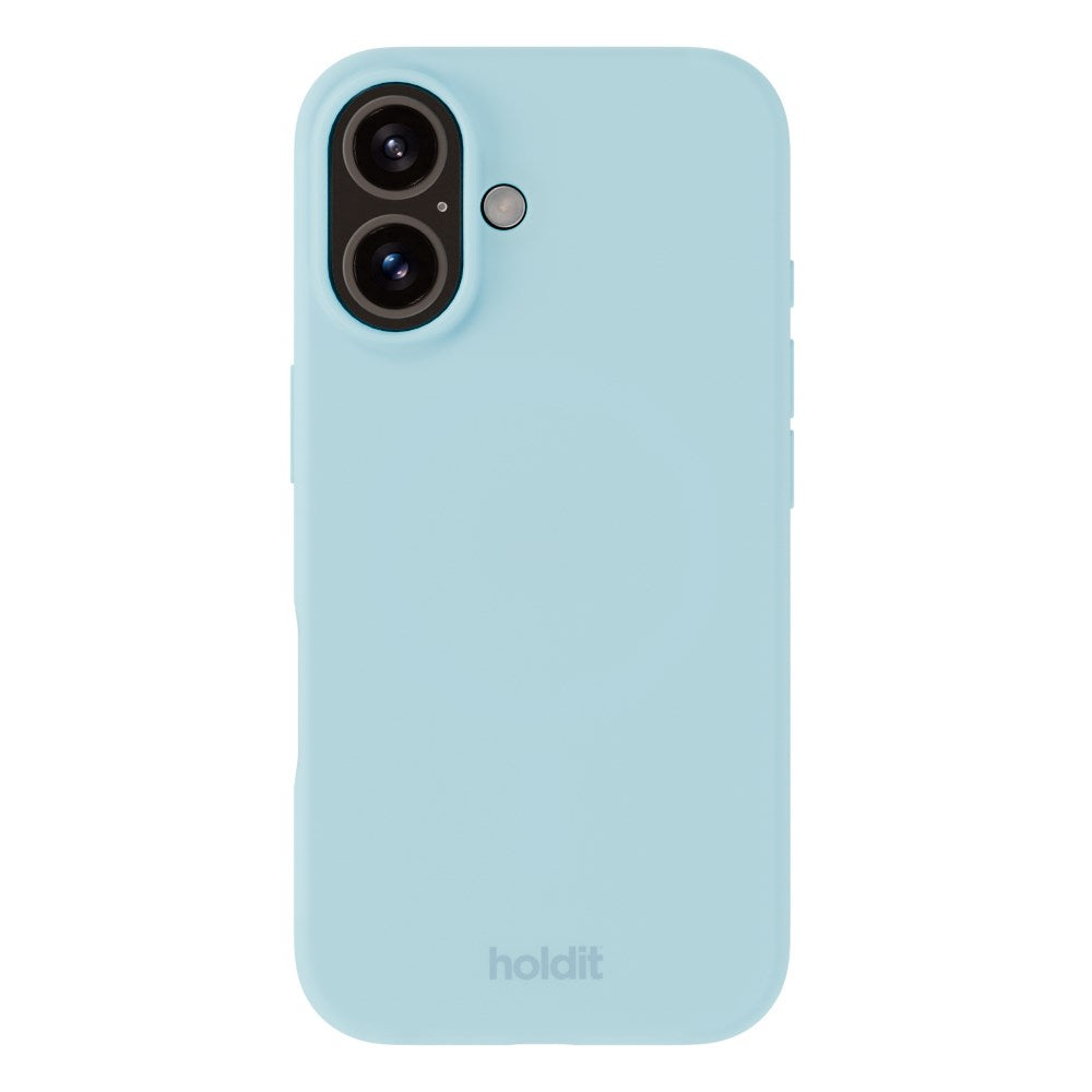 Holdit iPhone 16 Soft Touch Silikon Deksel - Mineral Blue