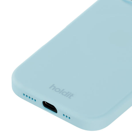 Holdit iPhone 16 Soft Touch Silikon Deksel - Mineral Blue