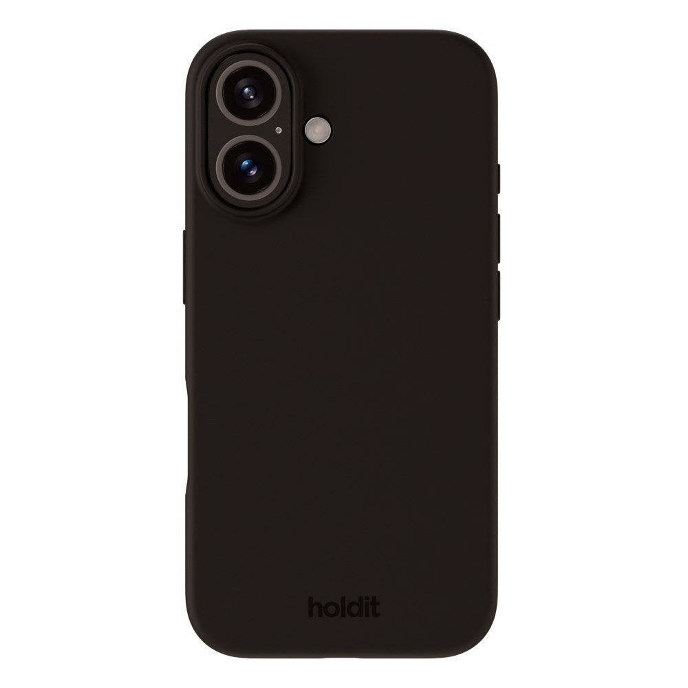 Holdit iPhone 16 Plus Soft Touch Silikon Deksel - Black