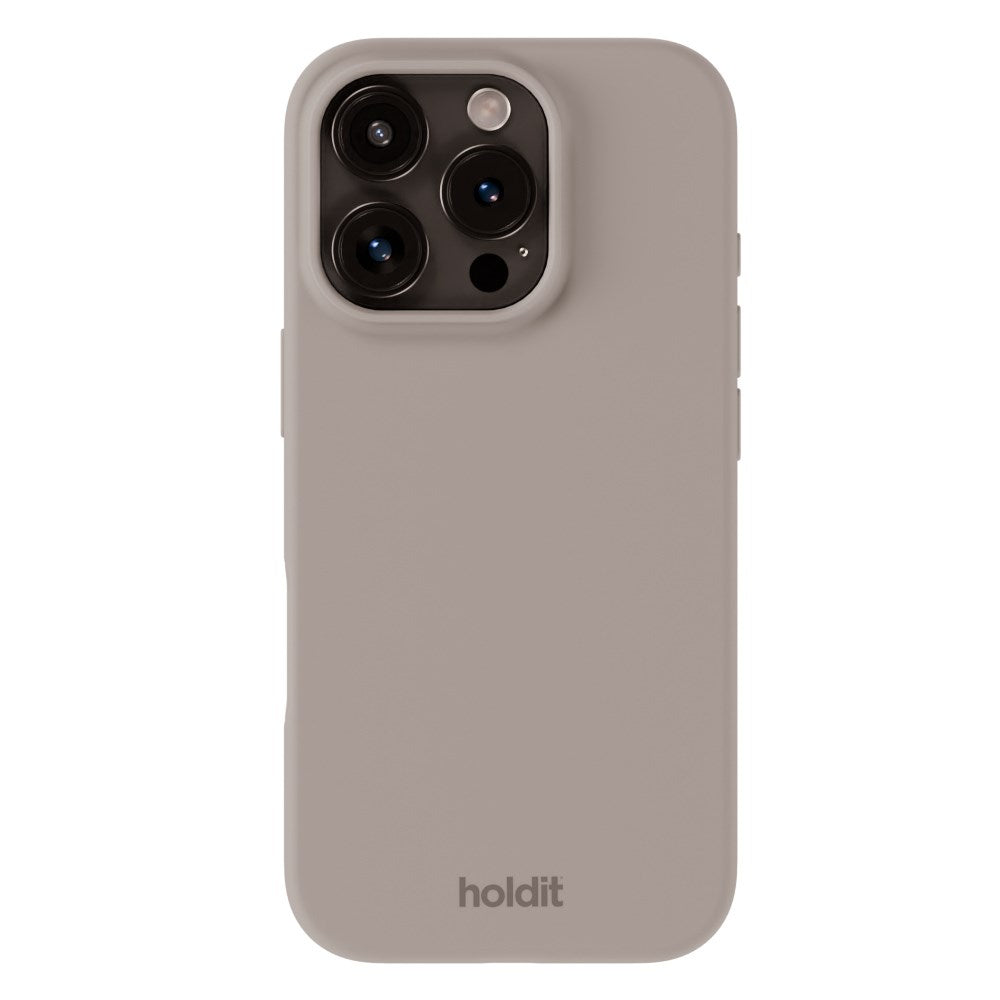 Holdit iPhone 16 Pro Soft Touch Silikon Deksel - Taupe