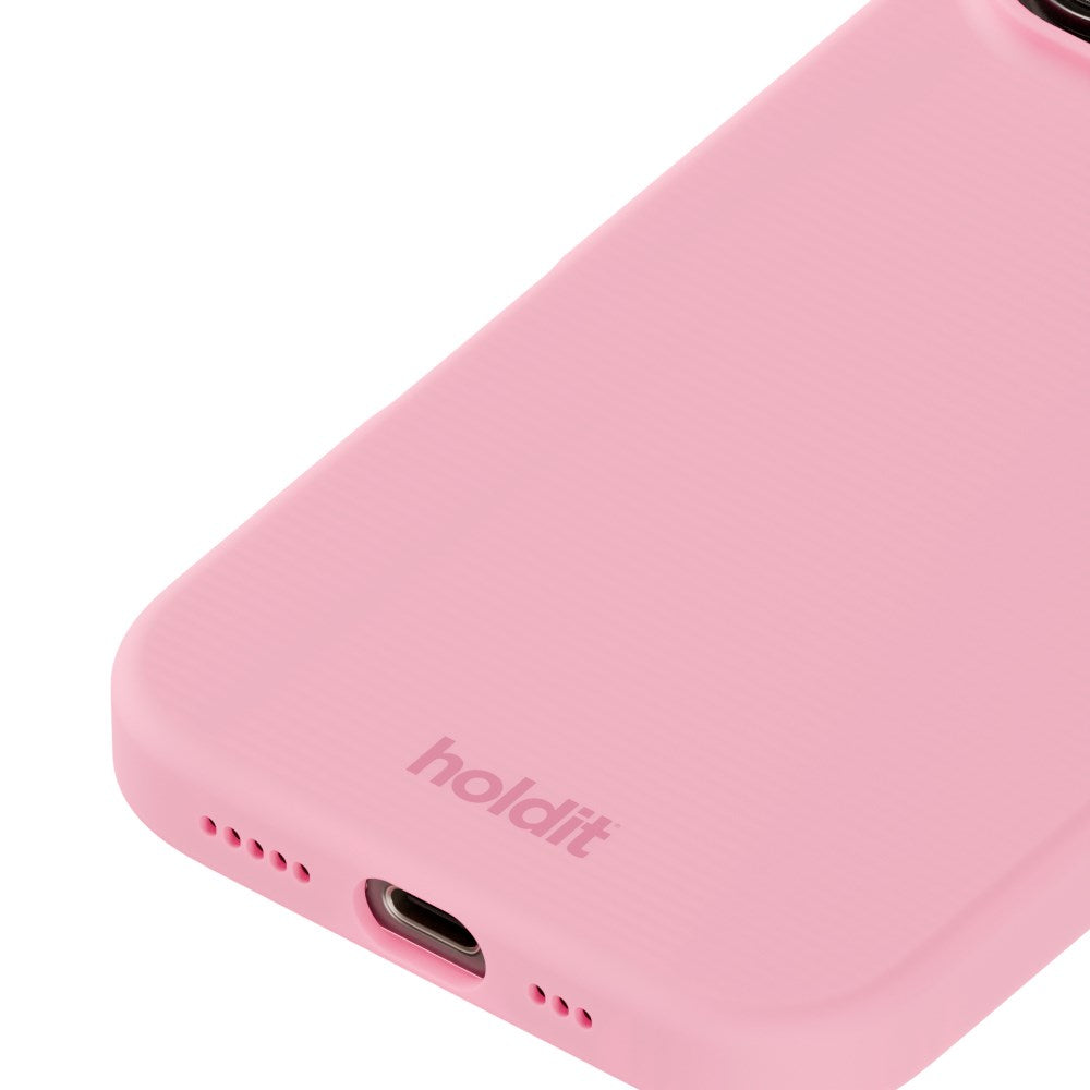 Holdit iPhone 16 Pro Soft Touch Silikon Deksel - Pink