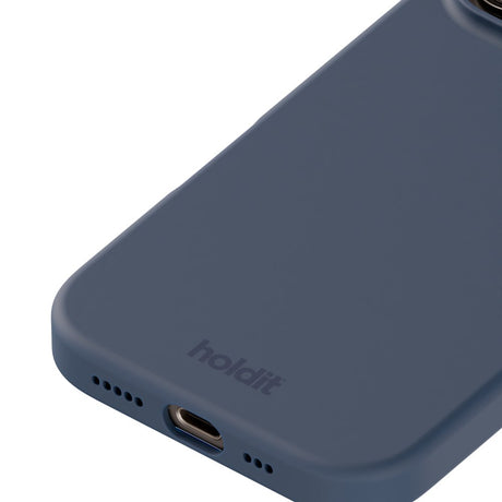 Holdit iPhone 16 Pro Soft Touch Silikon Deksel - Pacific Blue